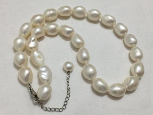 new 11-12 mm Natural freshwater pearl grey thread pearl necklace Earrings18"AA 