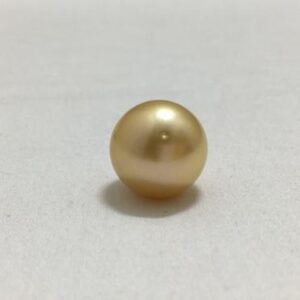 14.75 MM Size (Approx. )  Natural Real South Sea Pearl | Golden Color | Round Shape  | Luster AA | Personalize Gift | Seawater Pearl