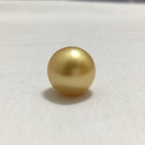 14 MM Size (Approx.) Round Shape |  Golden Color | Natural Real South Sea Pearl | Luster AA | Personalize Gift | Seawater Pearl