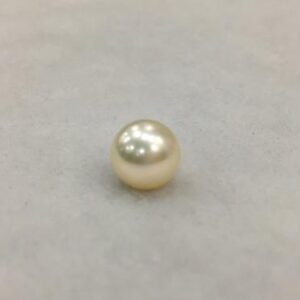 10 MM Size (Approx.)  Beautiful Real  South Sea Loose Pearl | Cream Color |  Round Shape | Personalize Gift |  Seawater Pearl