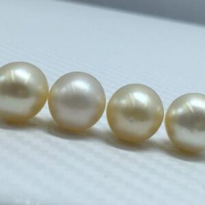 11.5 MM Size (Approx.) AA Luster Loose Pearl Light Golden Color Drop Shape Pearl beads Natural Real South Sea Pearl Personalize GIft