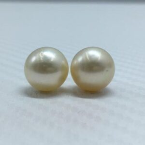 11.25 MM (Approx.) Size AA Luster Loose Pearl Cream Color Near Round Shape Pearl beads Natural Real South Sea Pearl Personalize Gift