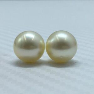 11.25 MM Size (Approx.)  AA Luster Loose Pearl Light Golden Color Near Round Shape Pearl beads Natural Real South Sea Pearl