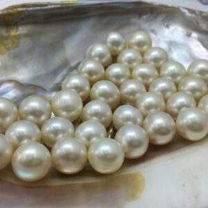 11-12 MM Size (Approx.) AAA Luster Loose Pearl Cream Color ButtonDropOval Shape Pearl beads Natural  Real South Sea Pearl Personalize Gift