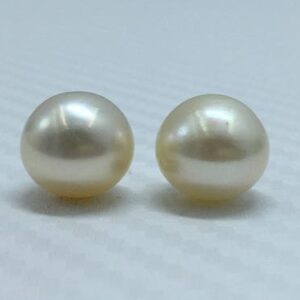 11.25 MM Size (Approx.) AA Luster Loose Pearl Cream Color Button Shape Pearl beads Natural Real South Sea Pearl Personalize Gift