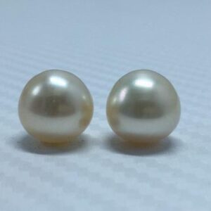 11.5 MM Size AA (Approx.)  Luster Loose Pearl Pinkish Color Button Shape Pearl beads Natural Real South Sea Pearl Personalize Gift