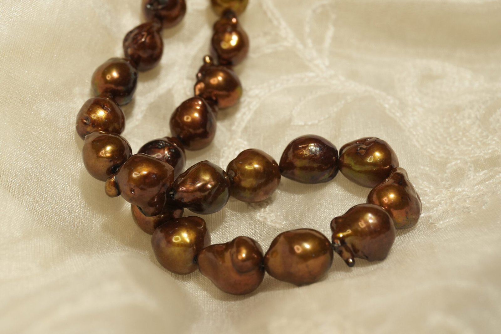 brown pearl necklace