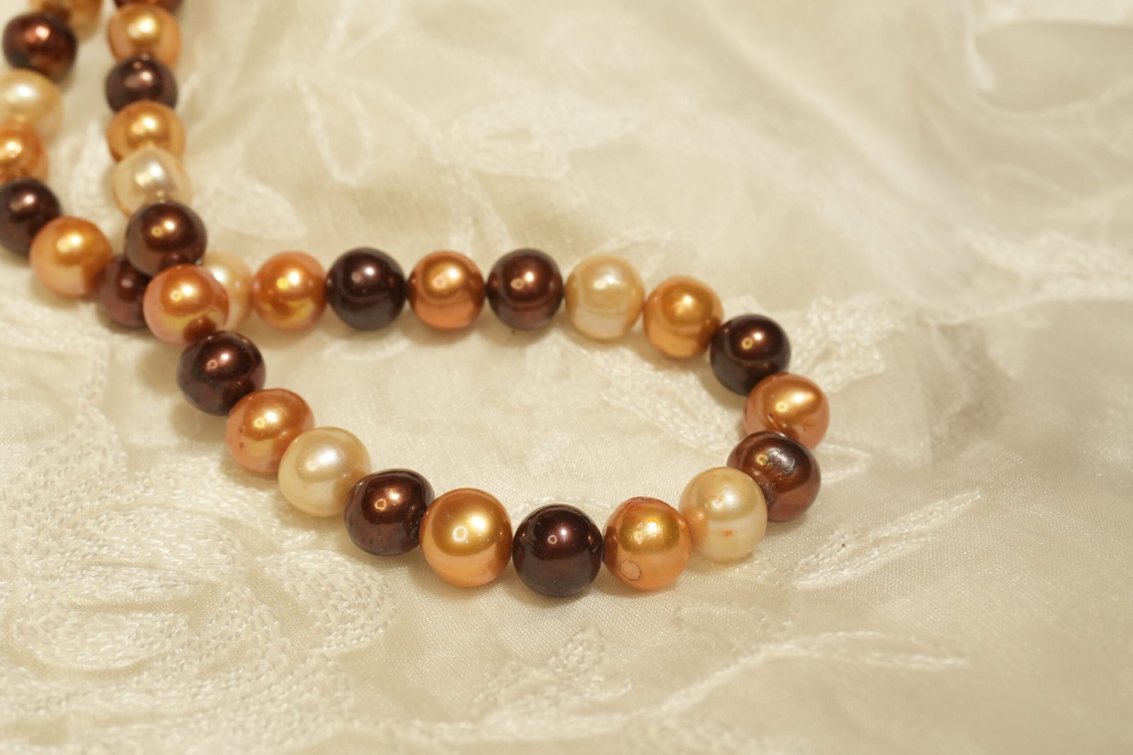 Multi coloured Fresh Water Pearl Necklace with Earrings