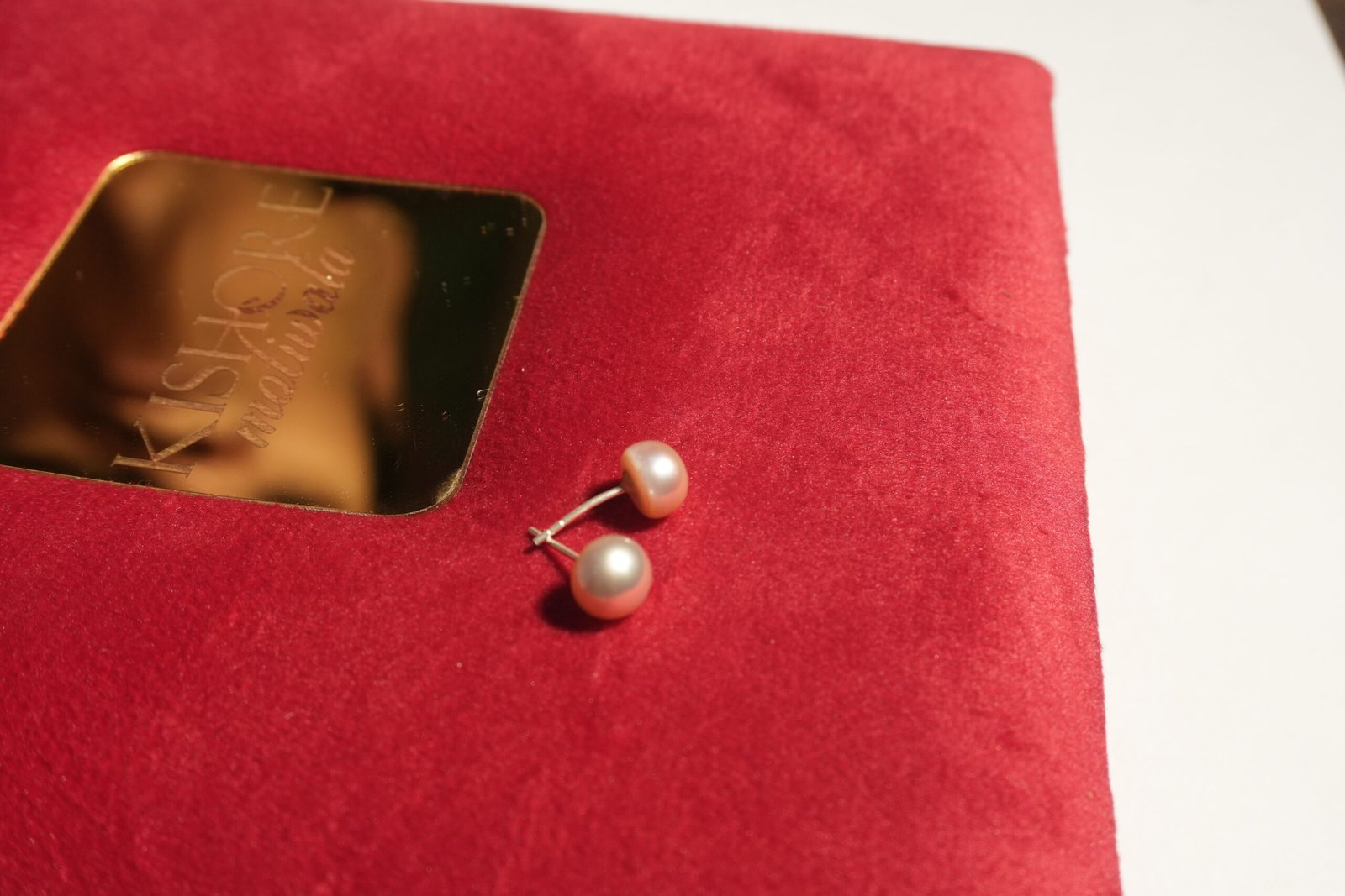 Pink Fresh Water Pearl Tops With Silver Stick - Image 2