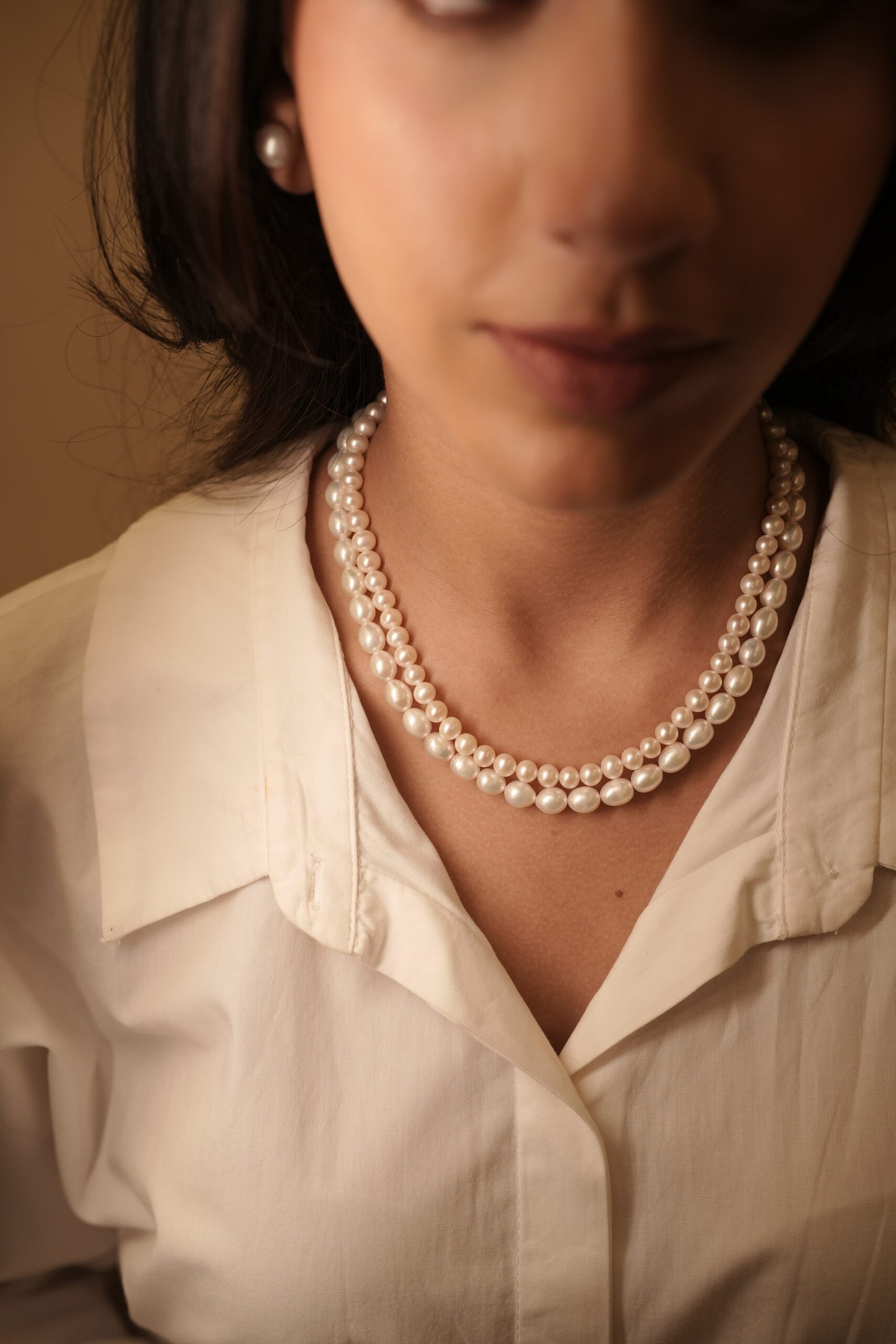 Dual-Strand Freshwater Pearl Necklace Set