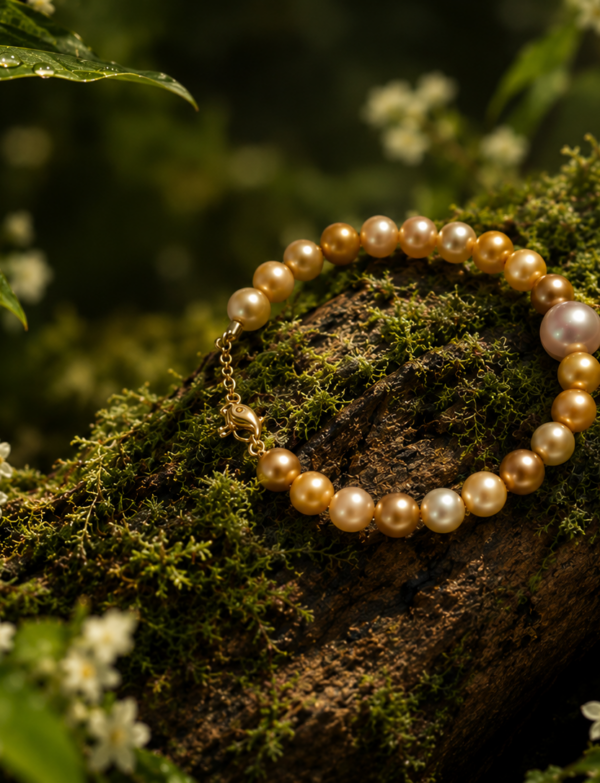 Freshwater Pearl Bracelet with Metal Clasp
