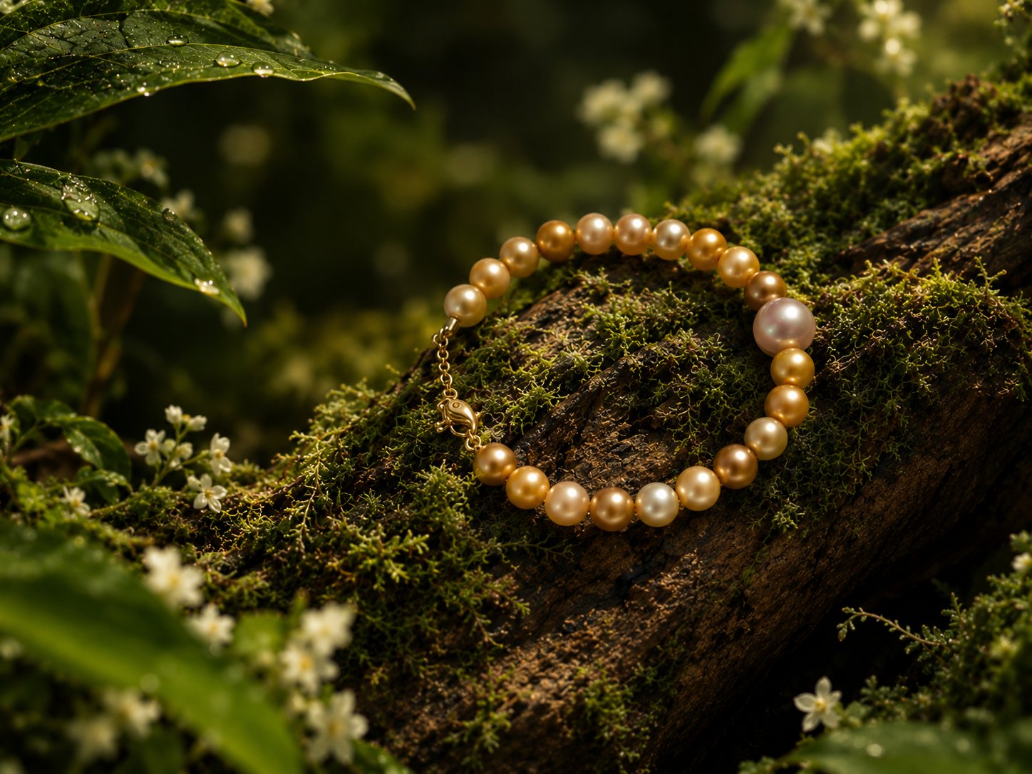 Freshwater Pearl Bracelet with Metal Clasp