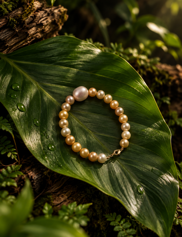 Freshwater Pearl Bracelet with Metal Clasp