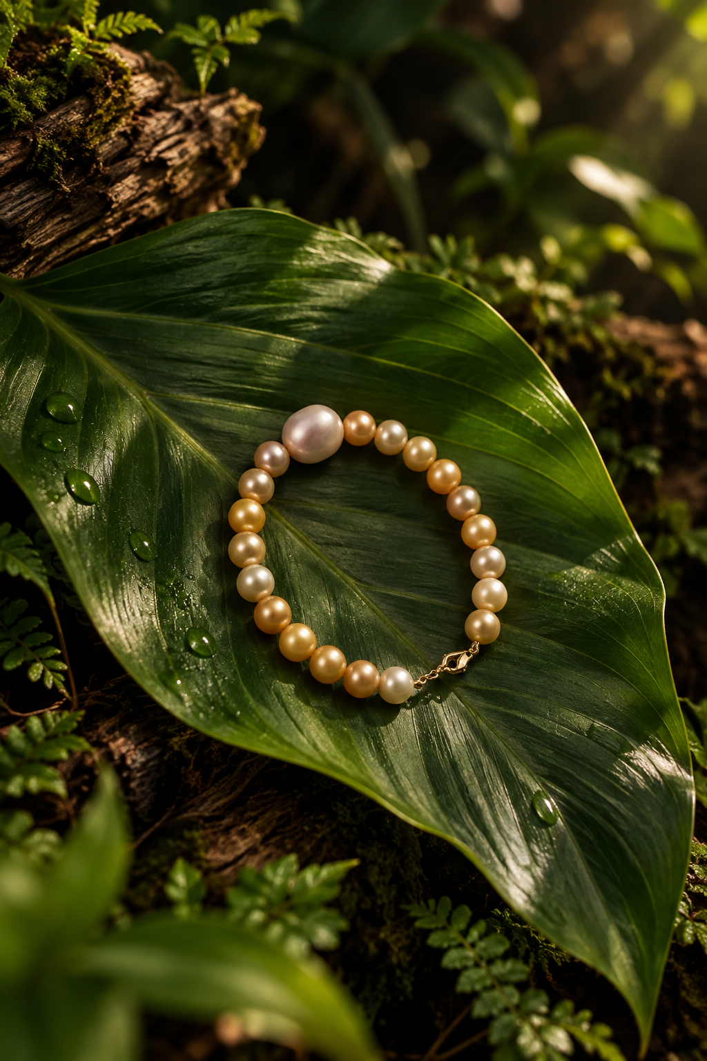 Freshwater Pearl Bracelet with Metal Clasp