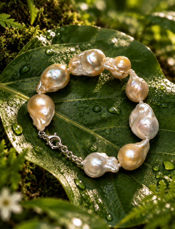 Freshwater Pearl Bracelet with Metal Clasp