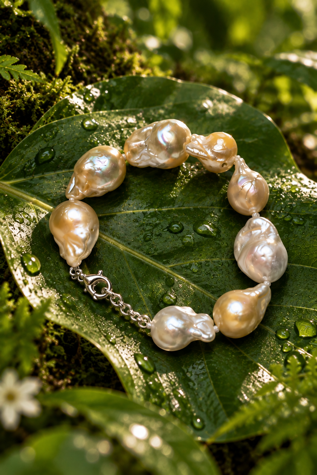 Freshwater Pearl Bracelet with Metal Clasp