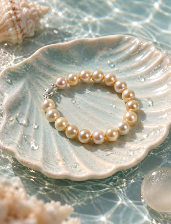 Freshwater Pearl Bracelet with Metal Clasp
