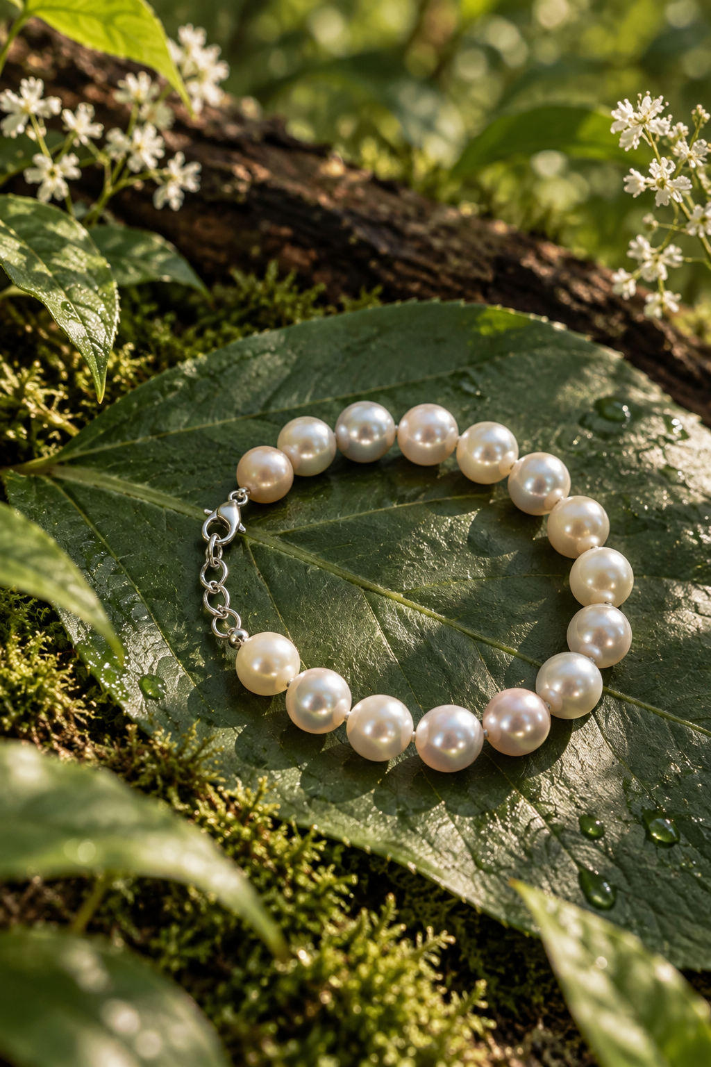 Freshwater Pearl Bracelet with Metal Clasp