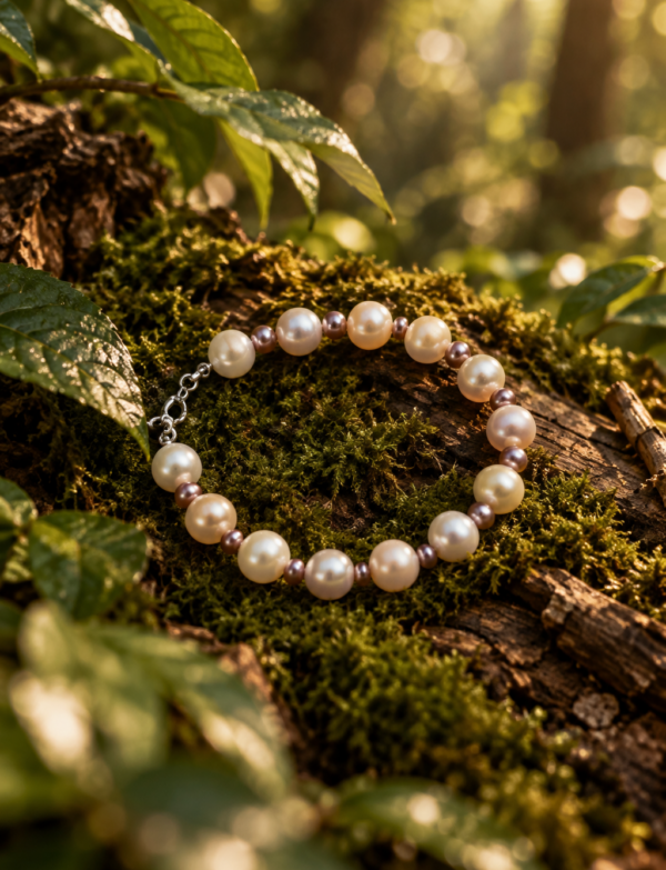 Freshwater Pearl Bracelet with Metal Clasp