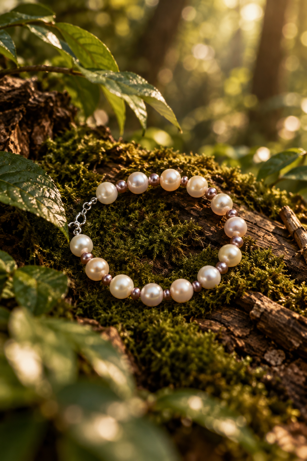 Freshwater Pearl Bracelet with Metal Clasp