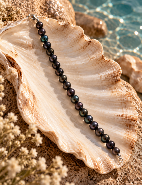 Freshwater Pearl Bracelet with Metal Clasp