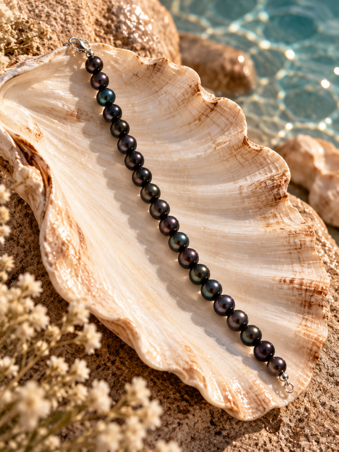 Freshwater Pearl Bracelet with Metal Clasp