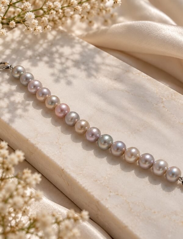 Freshwater Pearl Bracelet with Metal Clasp