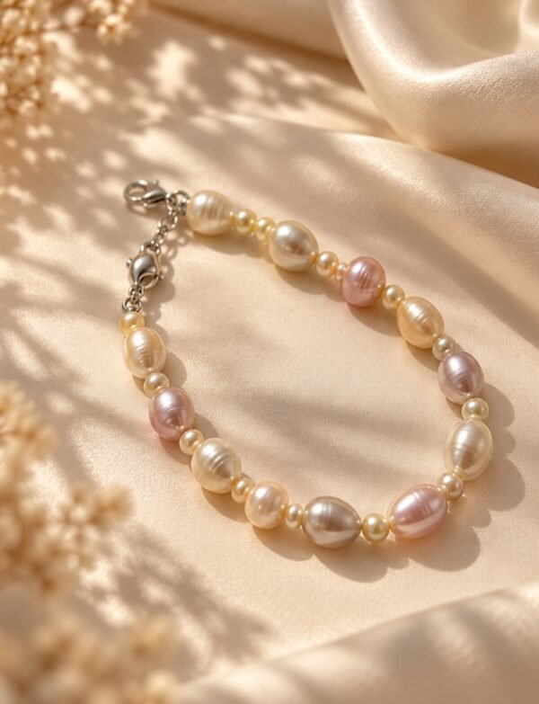 Freshwater Pearl Bracelet with Metal Clasp