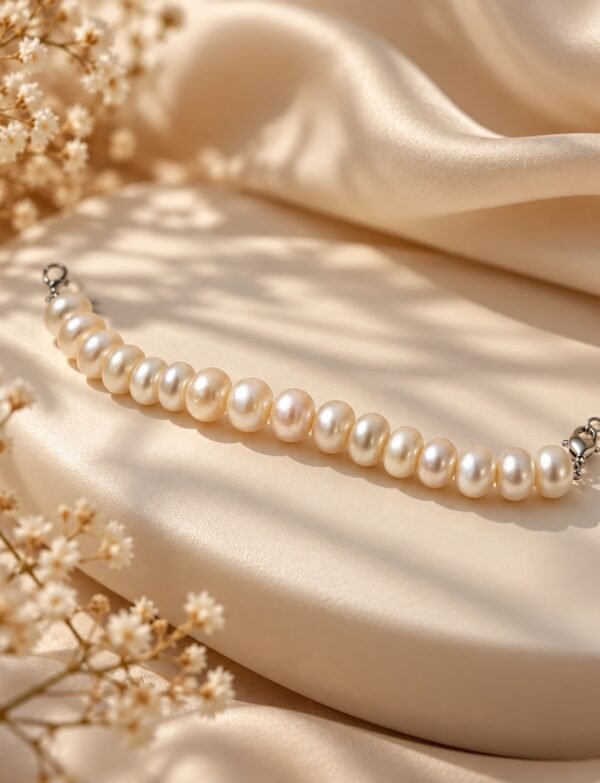 Freshwater Pearl Bracelet with Metal Clasp