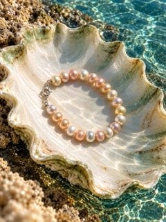 Freshwater Pearl Bracelet with Metal Clasp
