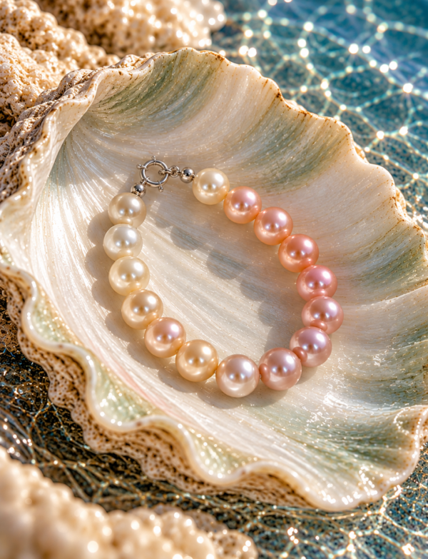 Freshwater Pearl Bracelet with Metal Clasp