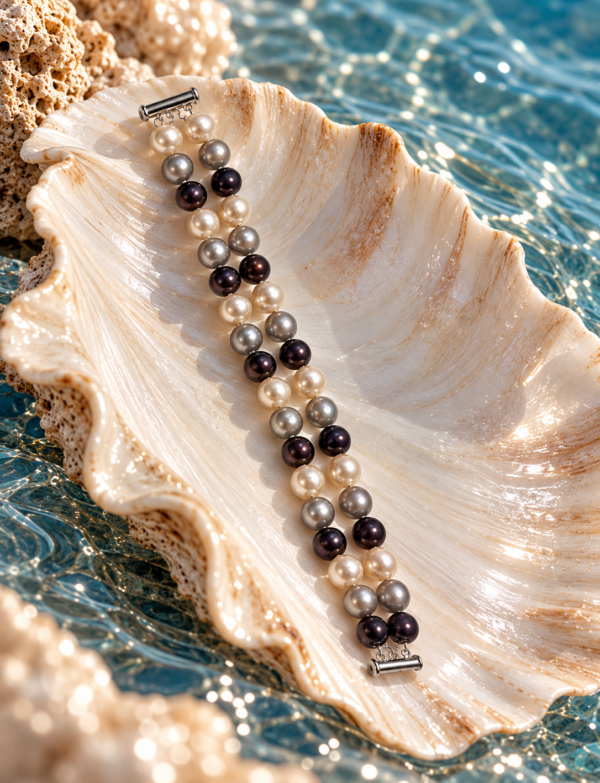 Freshwater Pearl Bracelet with Metal Clasp