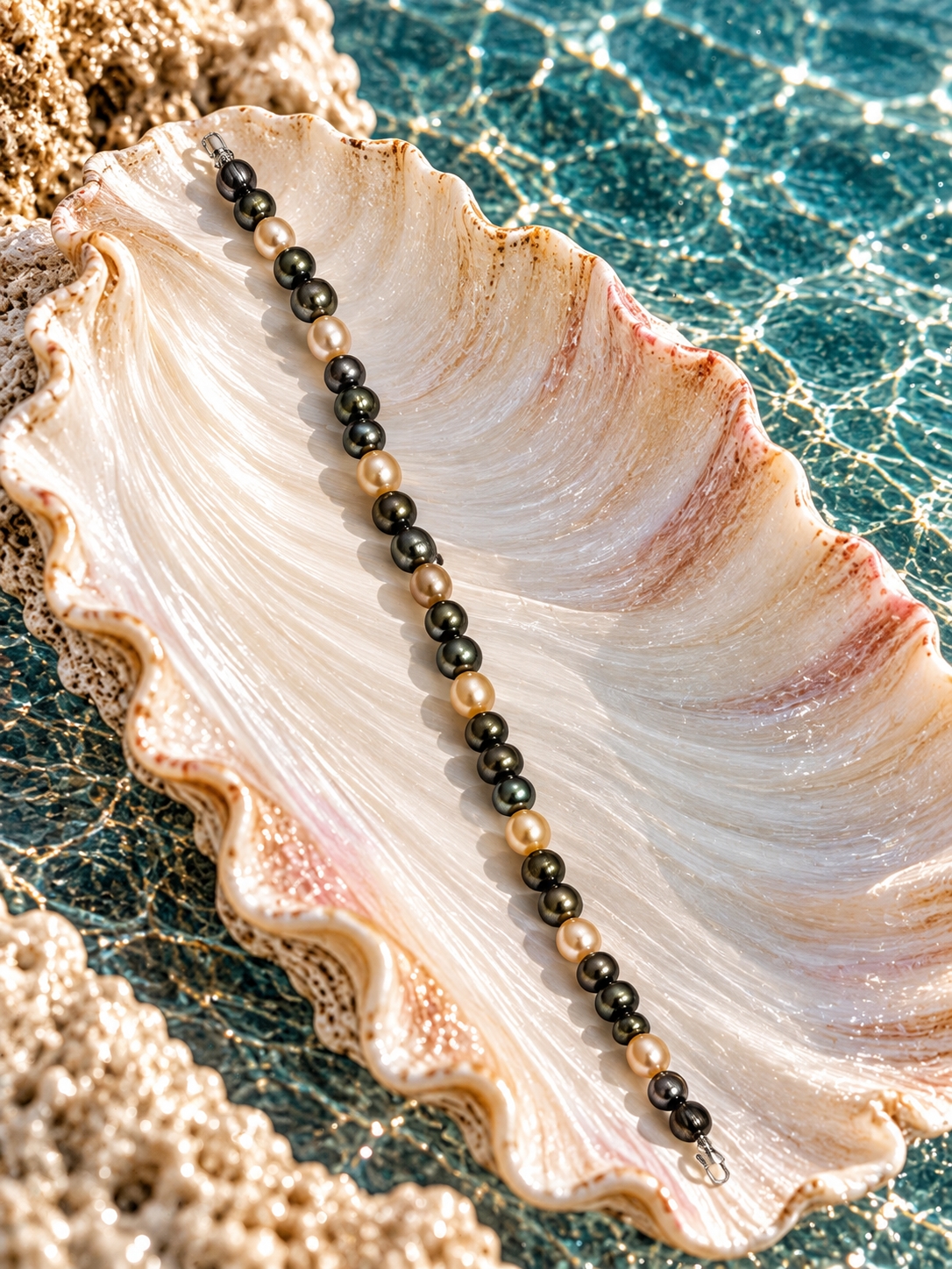Freshwater Pearl Bracelet with Metal Clasp