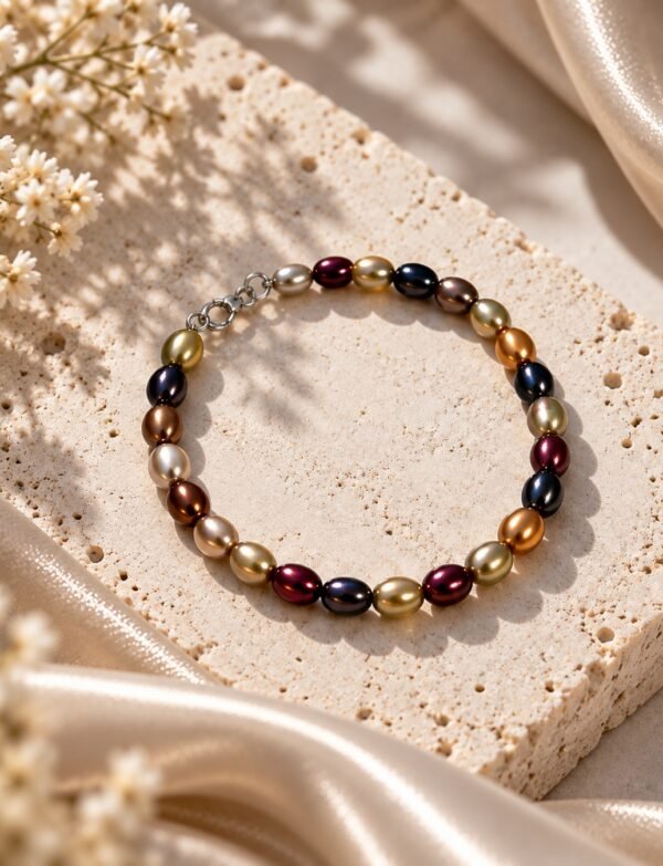 Freshwater Pearl Bracelet with Metal Clasp