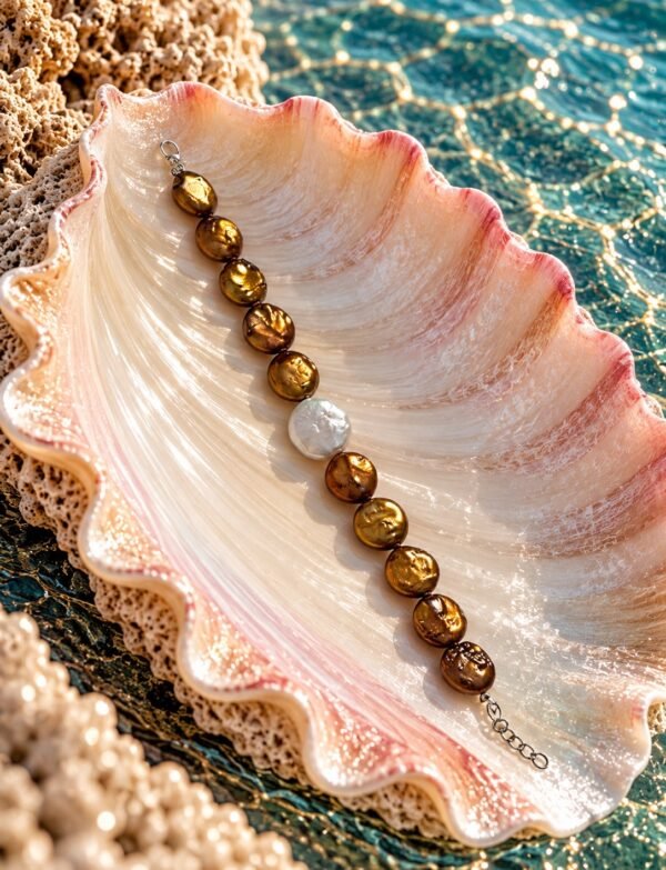 Freshwater Pearl Bracelet with Metal Clasp