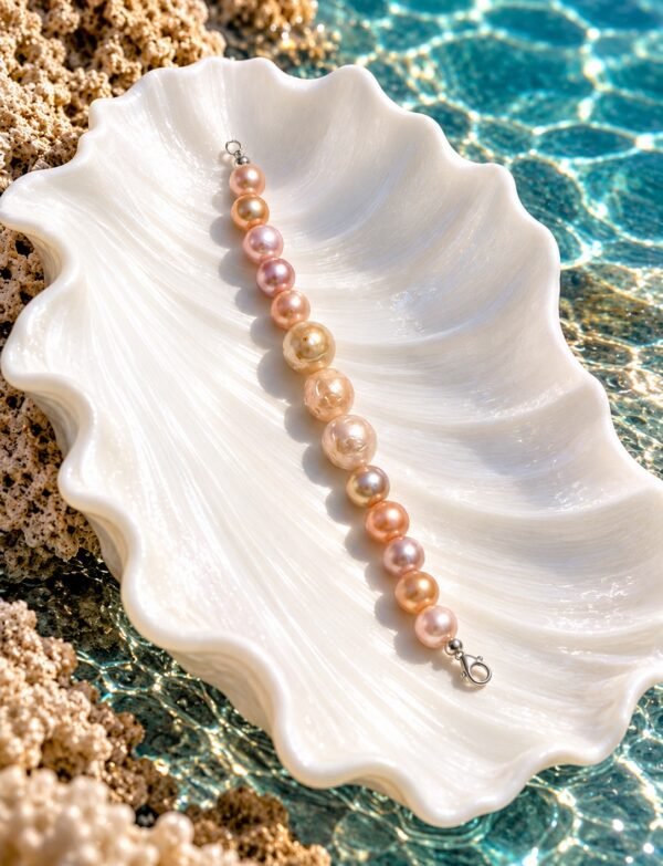 Freshwater Pearl Bracelet with Metal Clasp