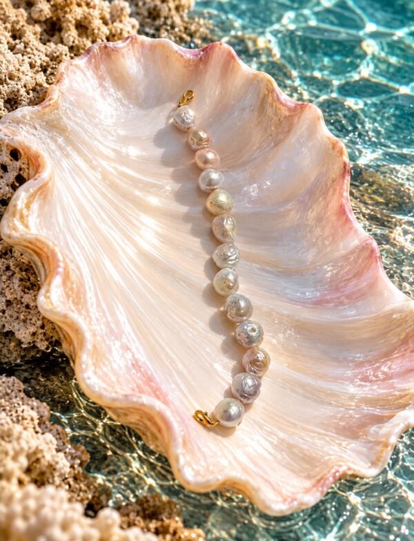 Freshwater Pearl Bracelet with Metal Clasp