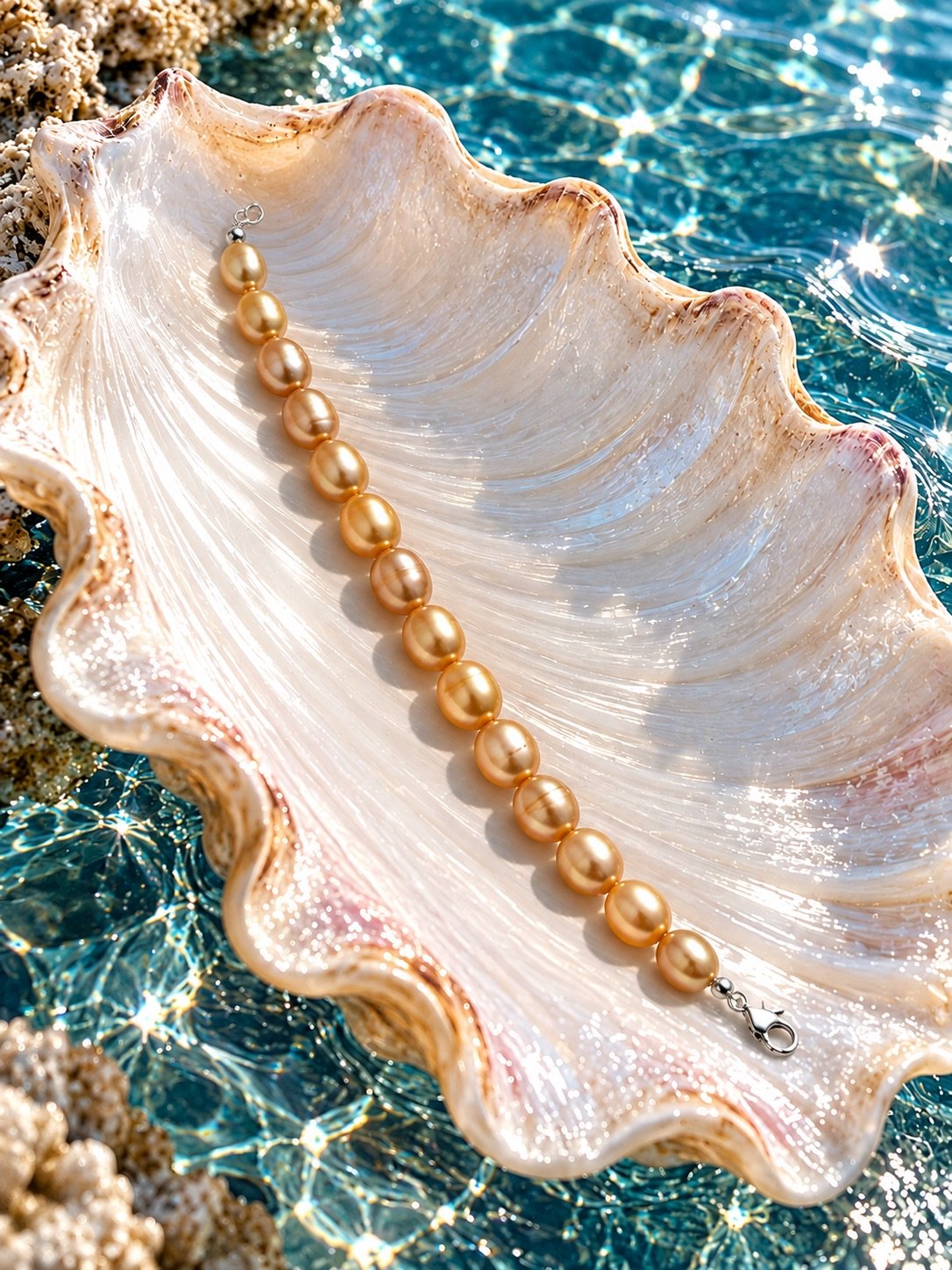 Freshwater Pearl Bracelet with Metal Clasp