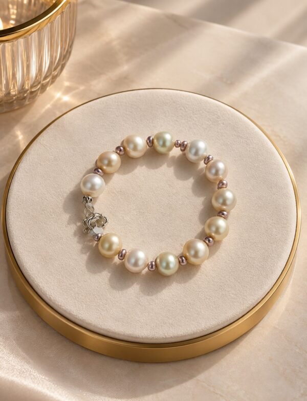 Freshwater Pearl Bracelet with Metal Clasp