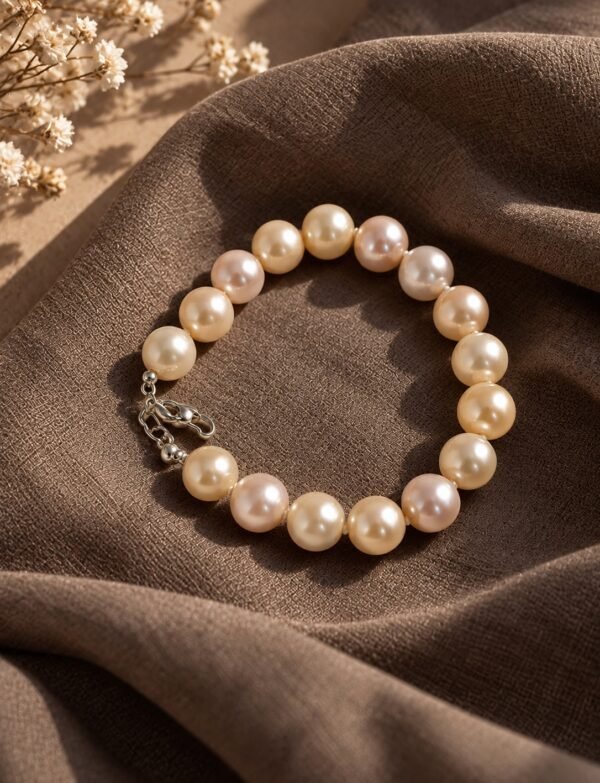 Freshwater Pearl Bracelet with Metal Clasp