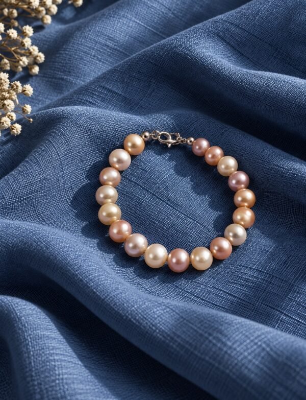 Freshwater Pearl Bracelet with Metal Clasp