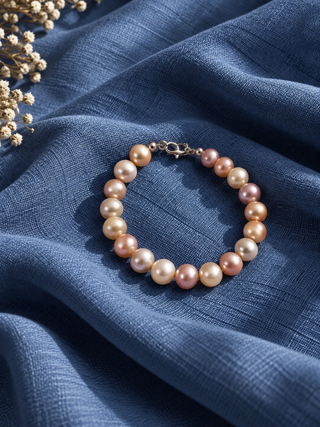 Freshwater Pearl Bracelet with Metal Clasp