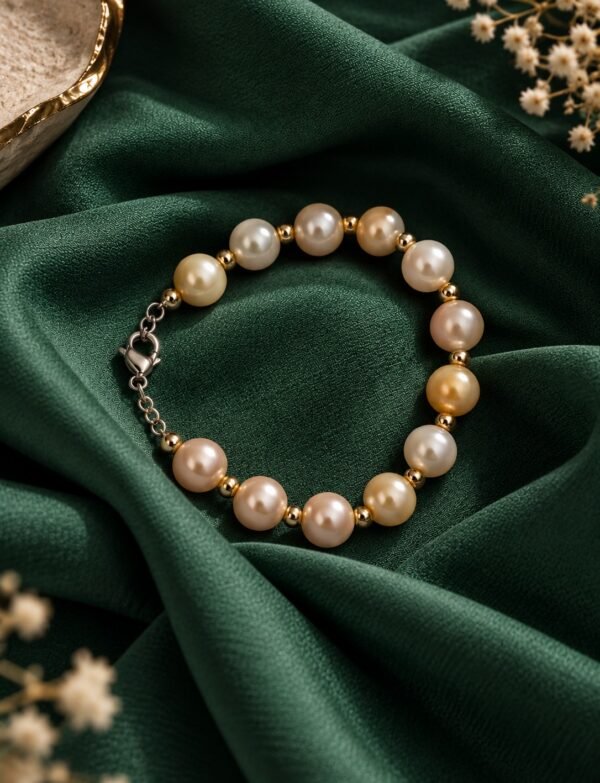 Freshwater Pearl Bracelet with Metal Clasp