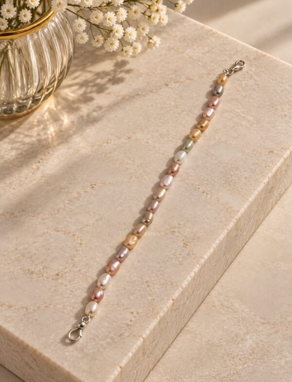 Freshwater Pearl Bracelet with Metal Clasp